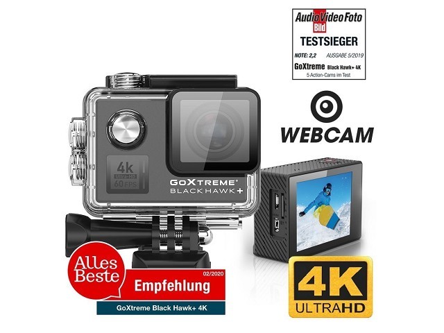 Action Camera 4K Subacquea Black Hawk+ Action Camera 4K Subacquea Black Hawk+
