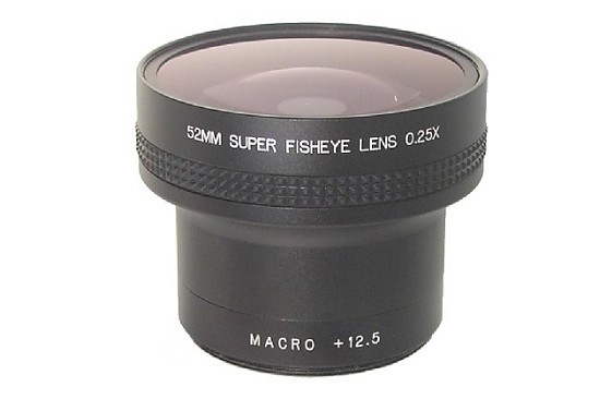 Fancier Aggiuntivo 0,25x Semi fish-eye 52mm.