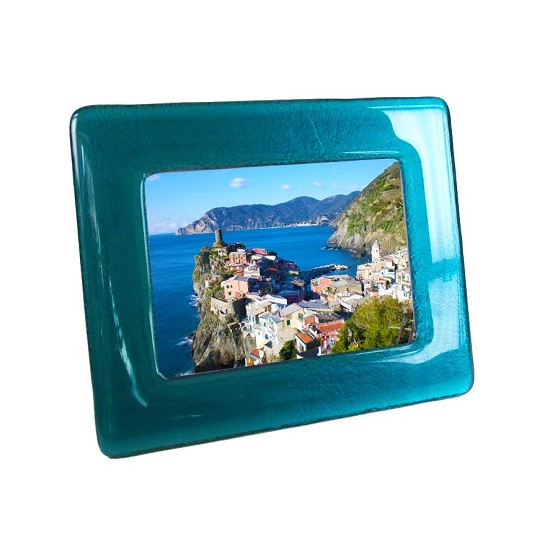 cornici vetro su vetro | portafoto in cristallo | portafotografie in vetro | portaritratti in vetro