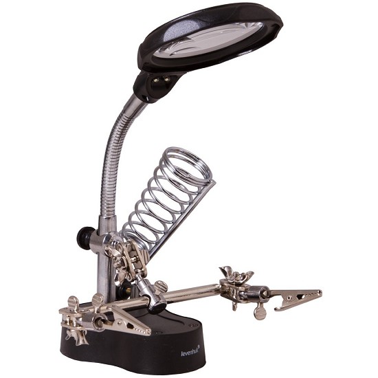 lampada con lente di ingrandimento da laboratorio | lampada per tombolo | lente d´ingrandimento
