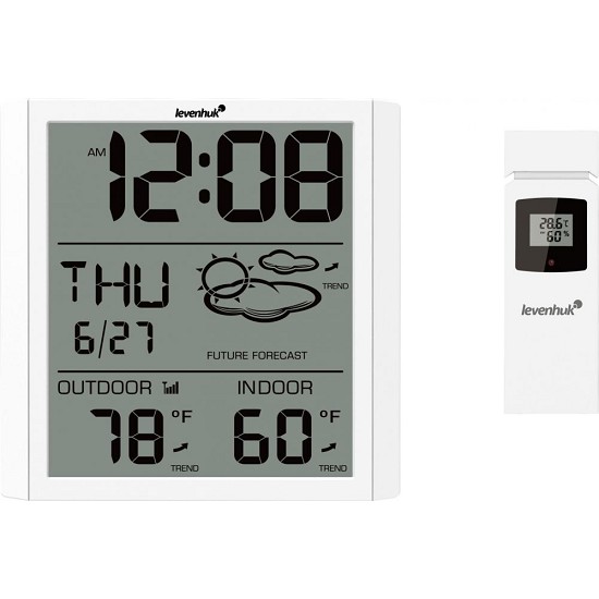 barometro da parete in legno | orologio da parete con barometro e termometro | barometro digitale
