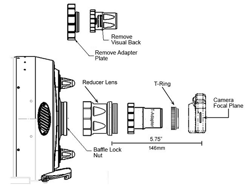 reducteur focale celestron | riduttore di focale in visuale | adattatore fotocamera telescopio